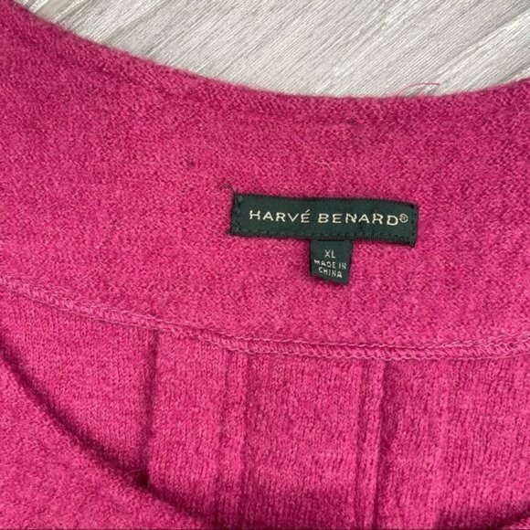 Vintage wool Herve benard mrs maisel style pea coat cardigan sweater cropped xl - Picture 3 of 7